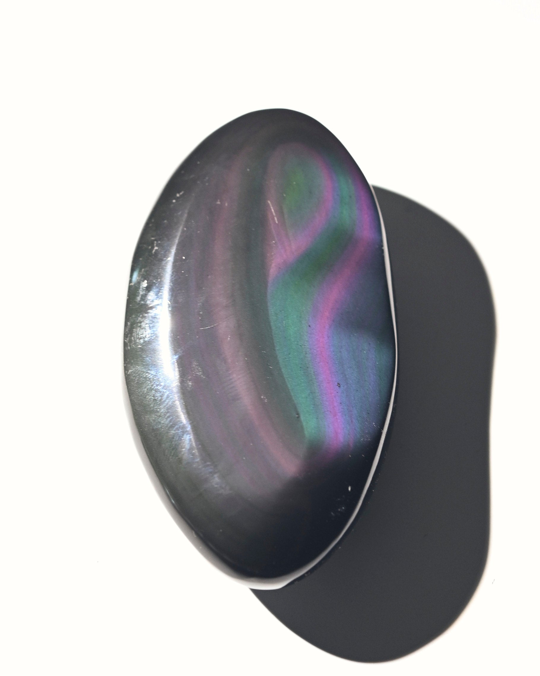 Double Heart Rainbow Obsidian