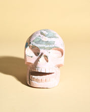 Rhodonite Skull 5lbs - rhodonite crystal crystal skull side view