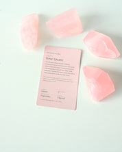 Rose Quartz Geometric Diamond Medium - light refraction detail
