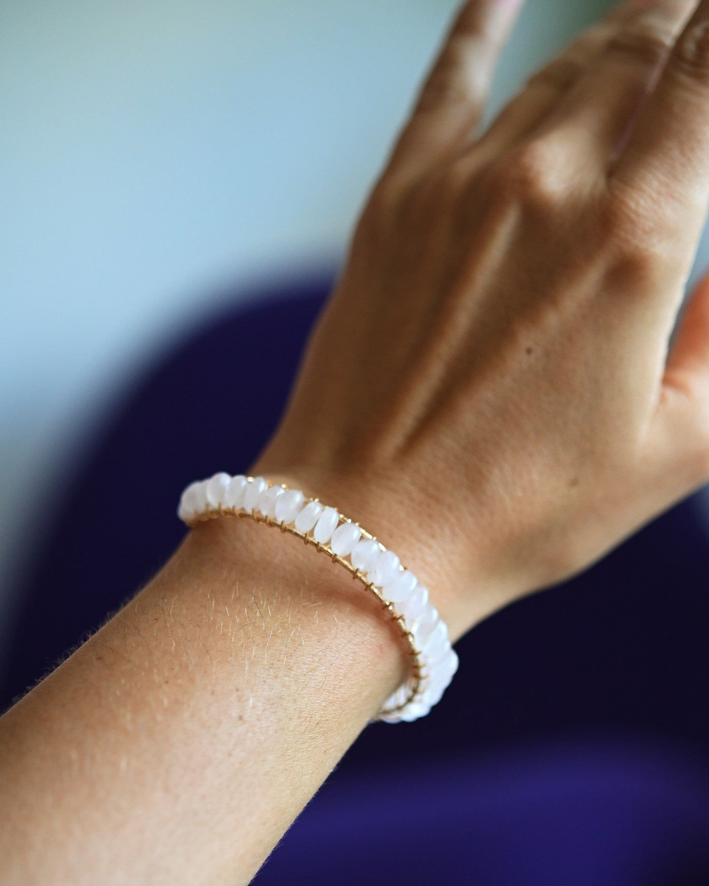 Rose Quartz Bangle