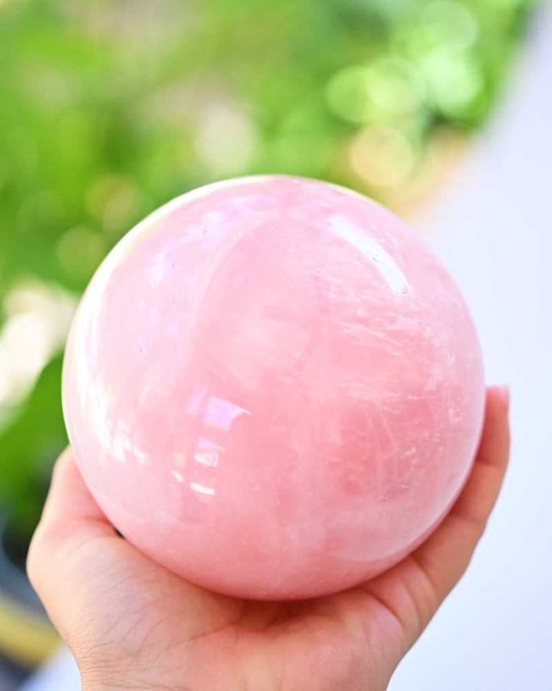 XL Rose Quartz Sphere 4lbs