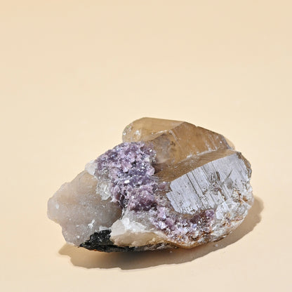 Citrine Lepidolite Rough Crystal 