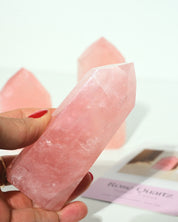 Gemmy Rose Quartz Tower MD detail