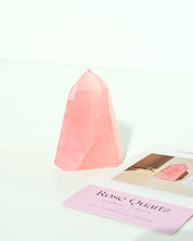 Gemmy Rose Quartz Tower SM