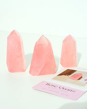 Gemmy Rose Quartz Tower SM detail