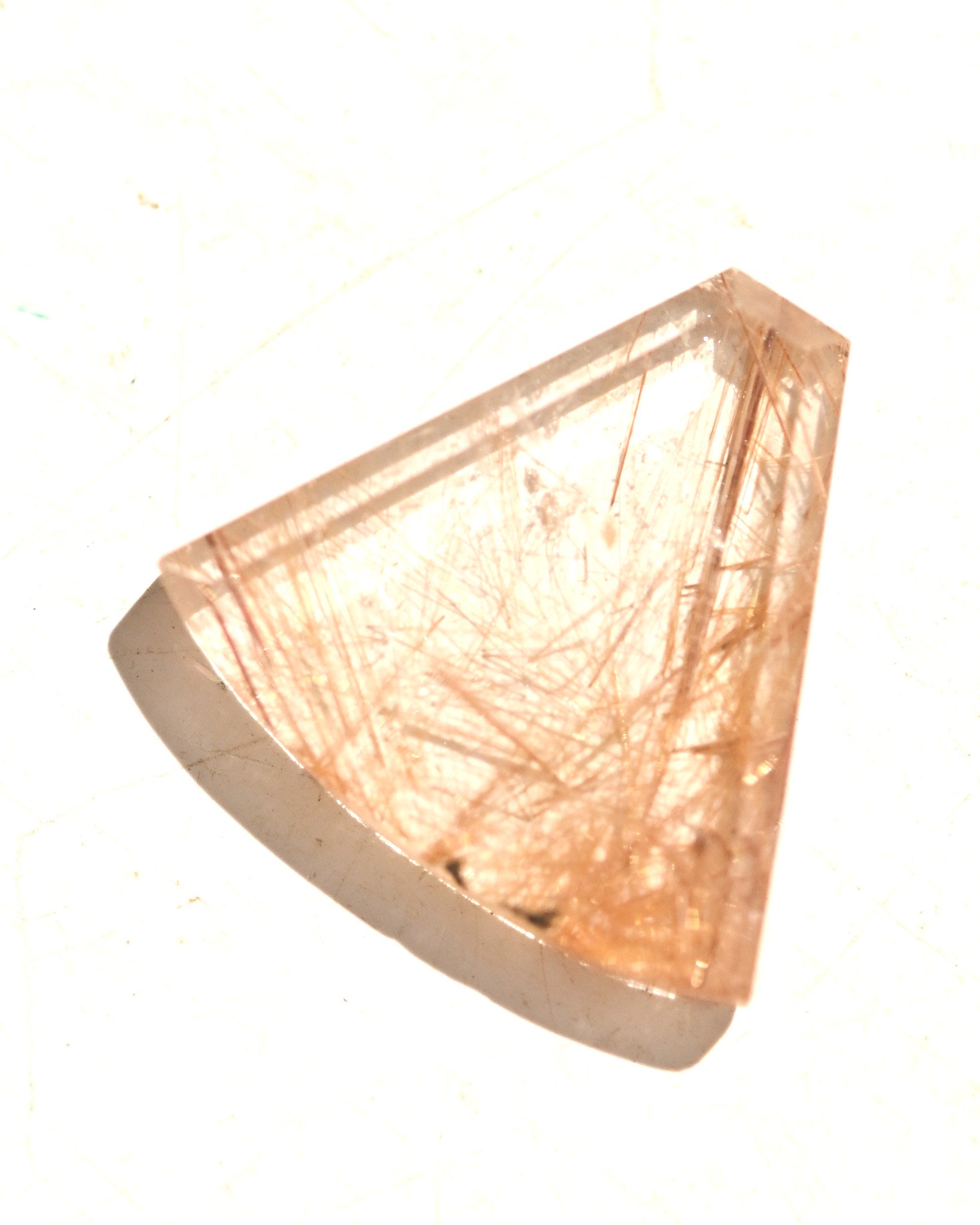 Golden Rutilated Quartz Gemstone