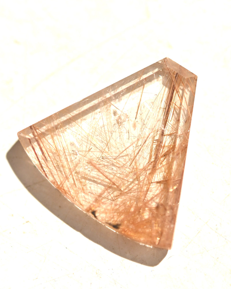 Golden Rutilated Quartz Gemstone