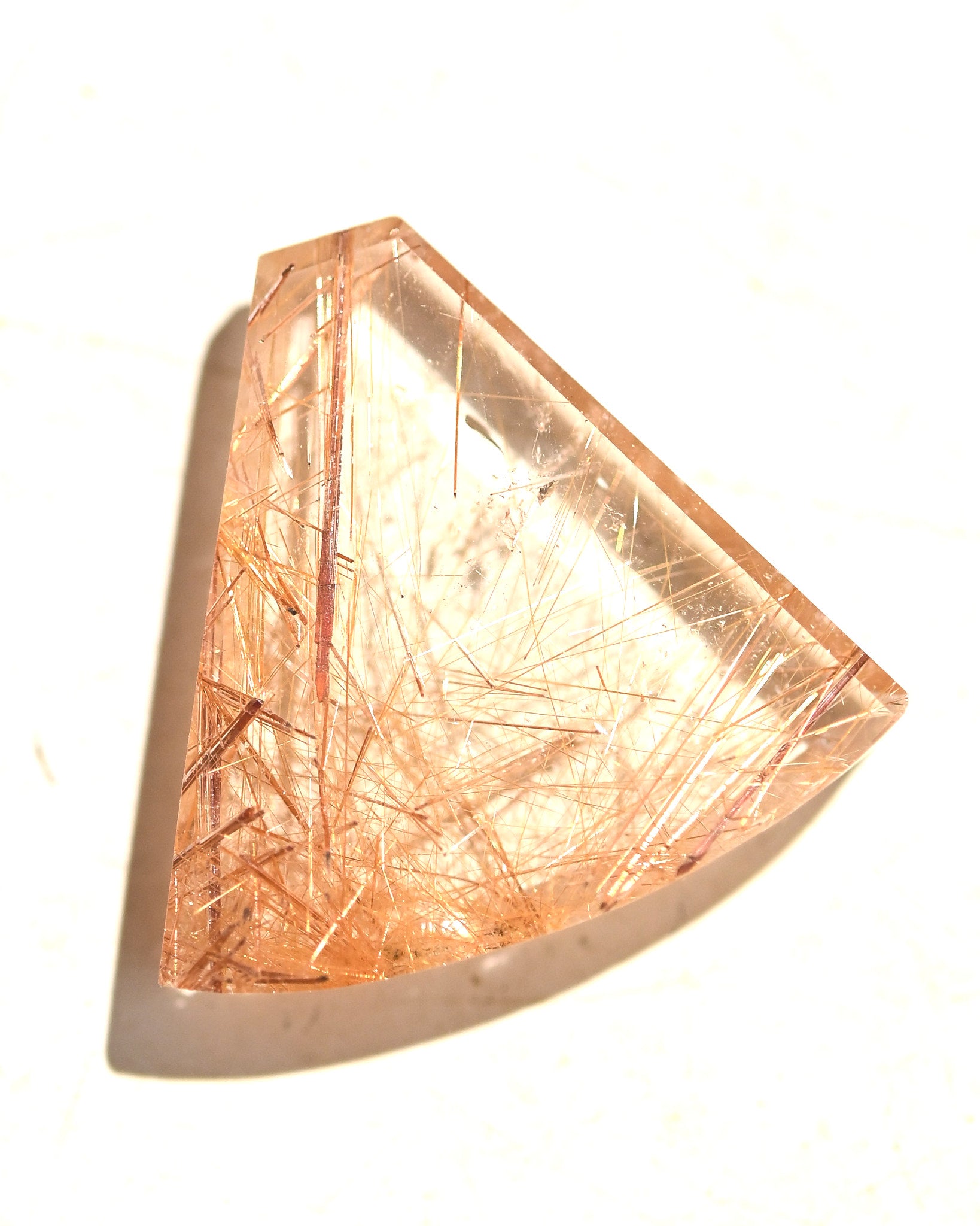 Golden Rutilated Quartz Gemstone