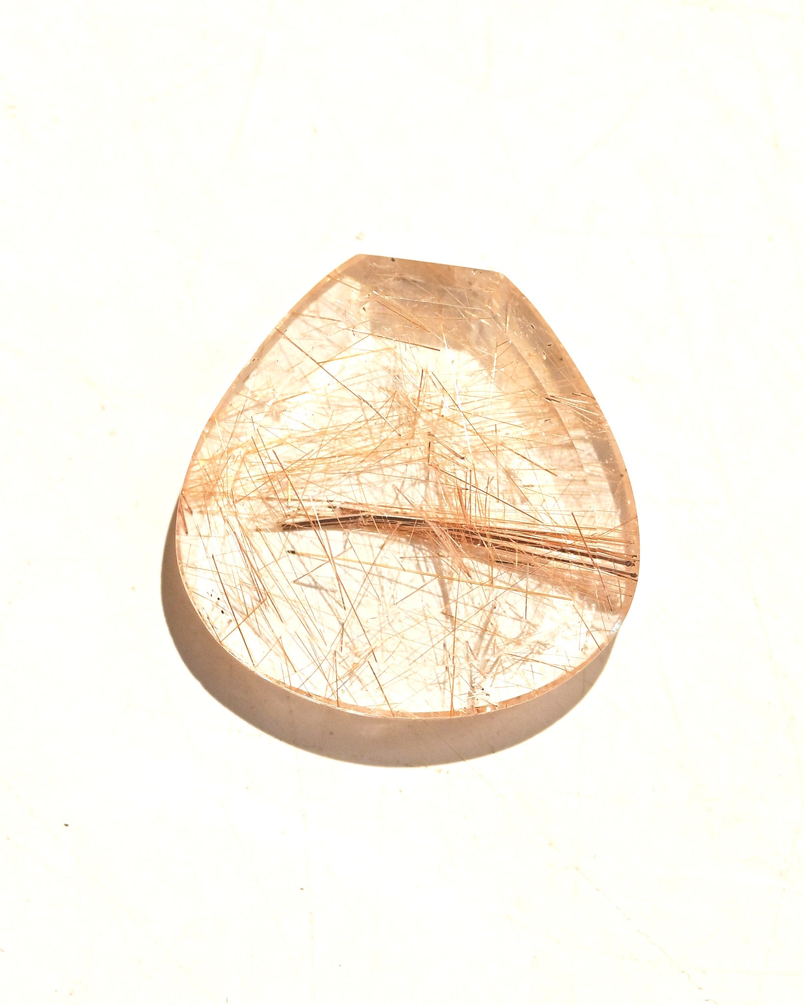 Golden Rutilated Quartz Gemstone