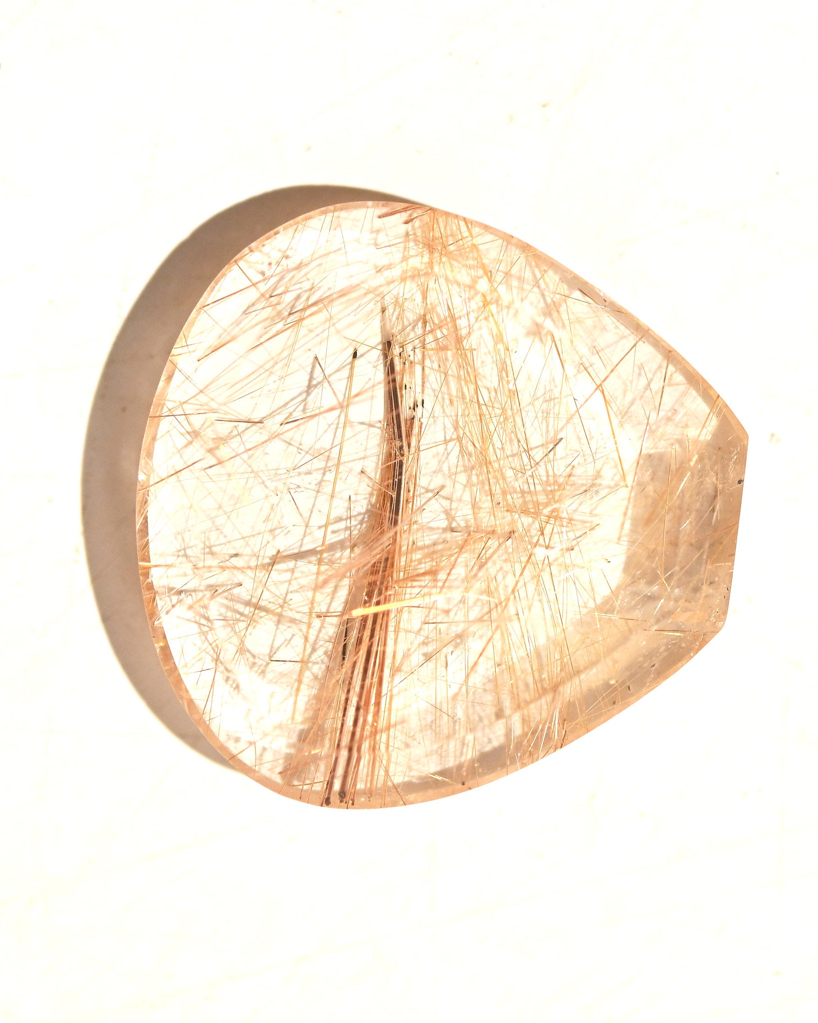 Golden Rutilated Quartz Gemstone