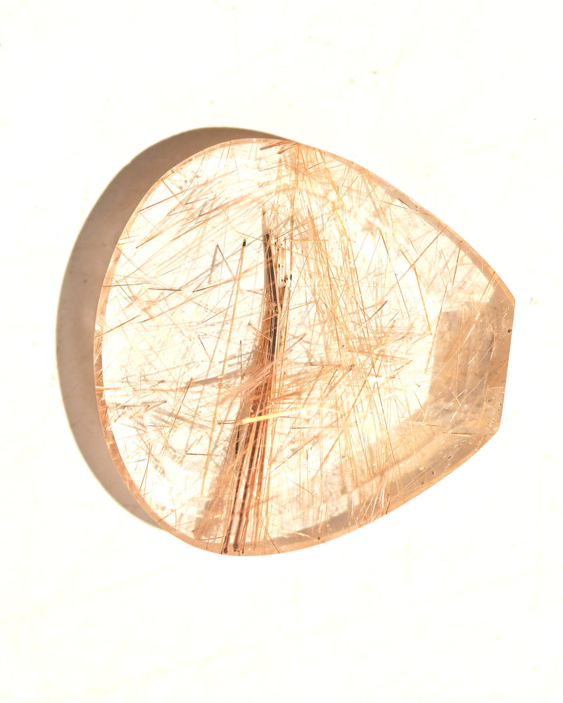 Golden Rutilated Quartz Gemstone