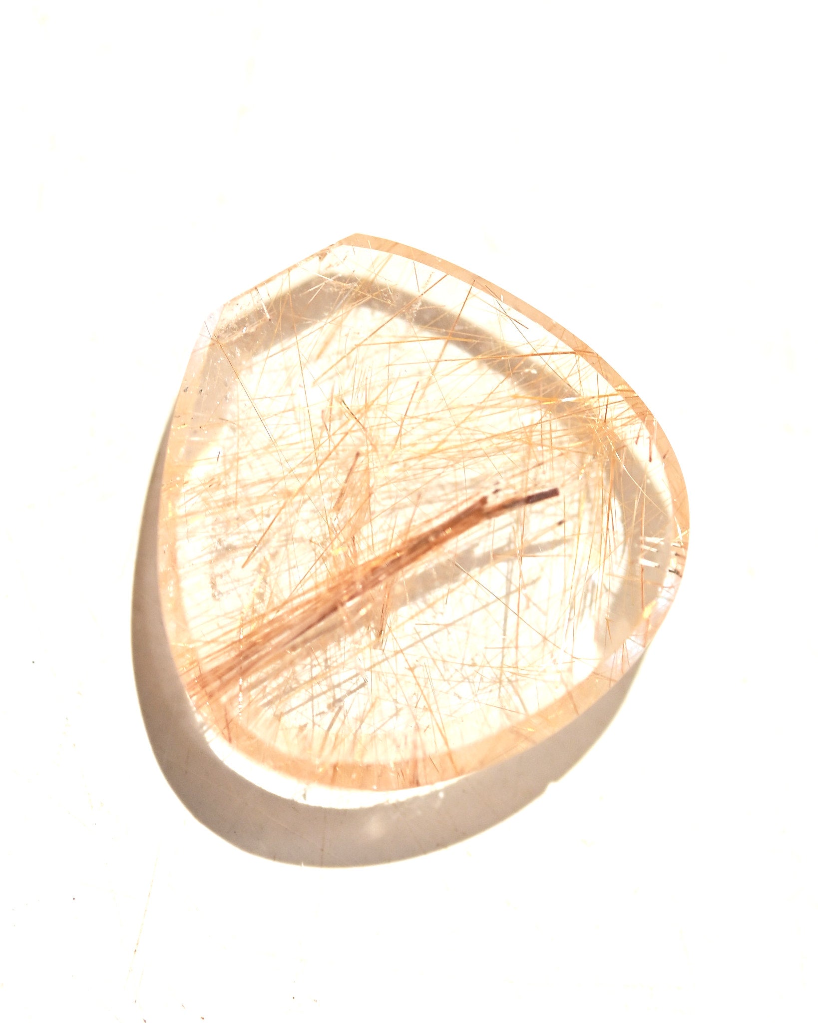 Golden Rutilated Quartz Gemstone