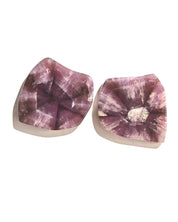 Trapiche Amethyst Pair