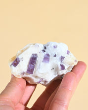 Scapolite Cluster w Calcite + Epidote 141g - calcite crystal cluster specimen scale view