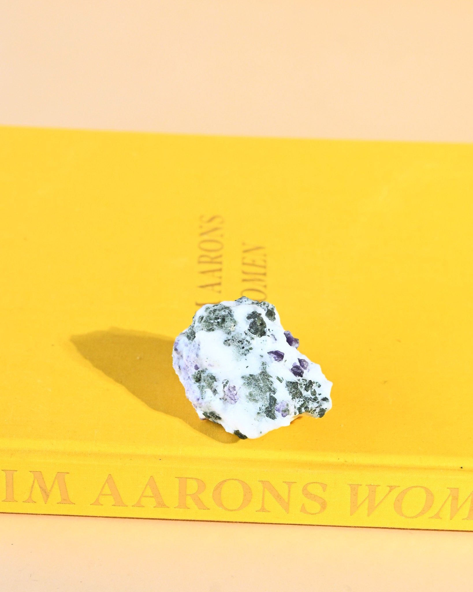 Scapolite Cluster w Calcite + Epidote 141g No. 50 - calcite crystal cluster specimen styled in home