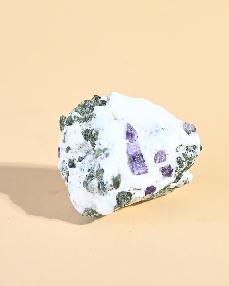 Scapolite Cluster w Calcite + Epidote 141g No. 50