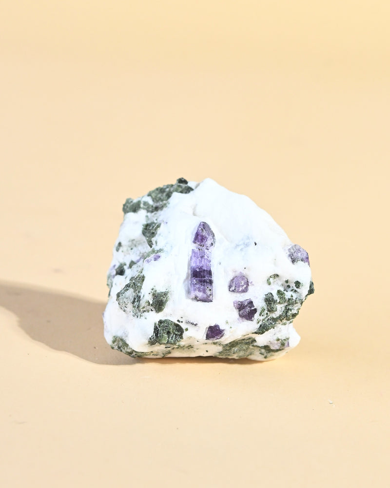 Scapolite Cluster w Calcite + Epidote 141g No. 50