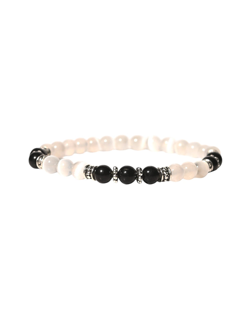Selenite / Shungite Bracelet - Protection