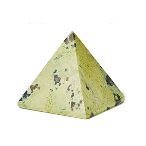 Serpentine crystal — Green, yellow-green specimen, Monoclinic crystal system