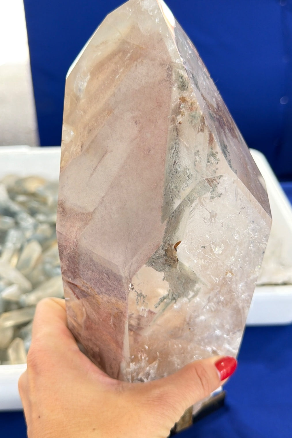 Pink lithium Quartz from Brazil rare find