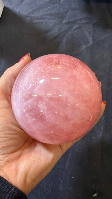 Gemmy Rose Quartz sphere Brazil
