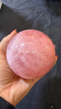 Gemmy Rose Quartz sphere Brazil