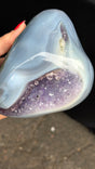 Agate Amethyst polished geode Brazil