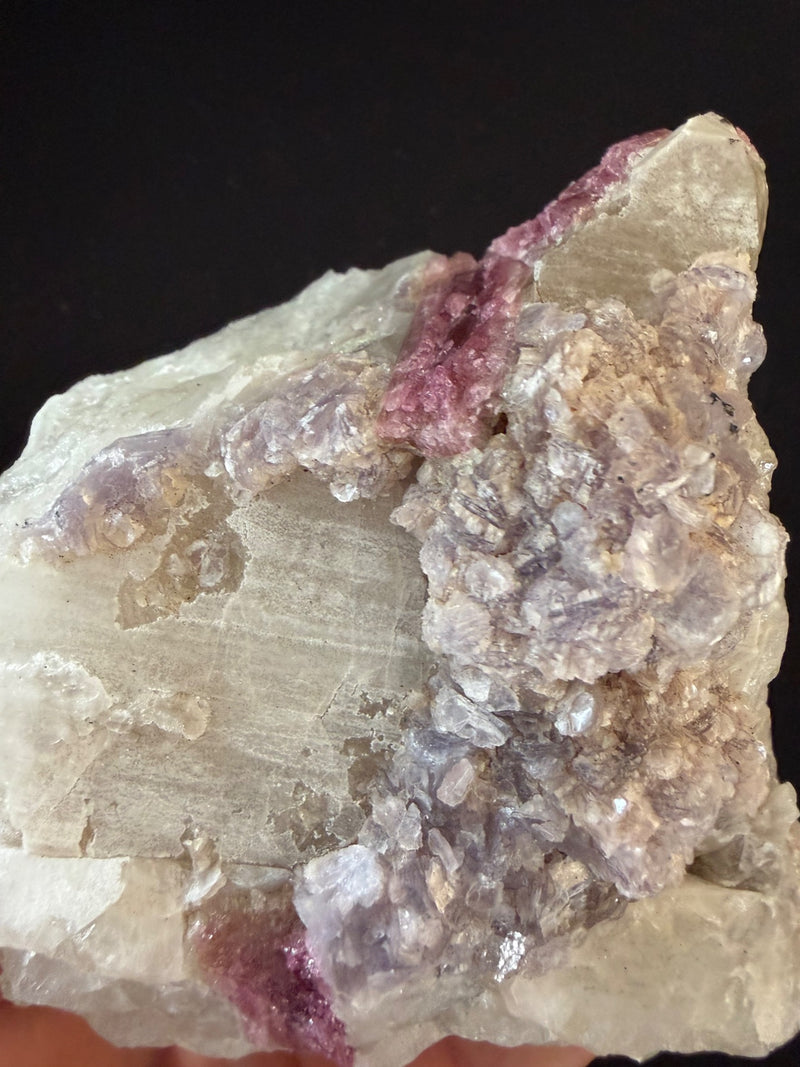 Rough Tourmaline with mica and Lepidolite
