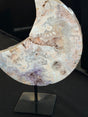 Pink Amethyst moon on stand, 5.7 lb, Patagonia
