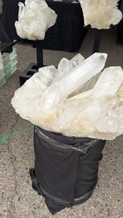 Massive clear Quartz Cluster statement Brazil