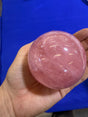 Gemmy Rose Quartz sphere