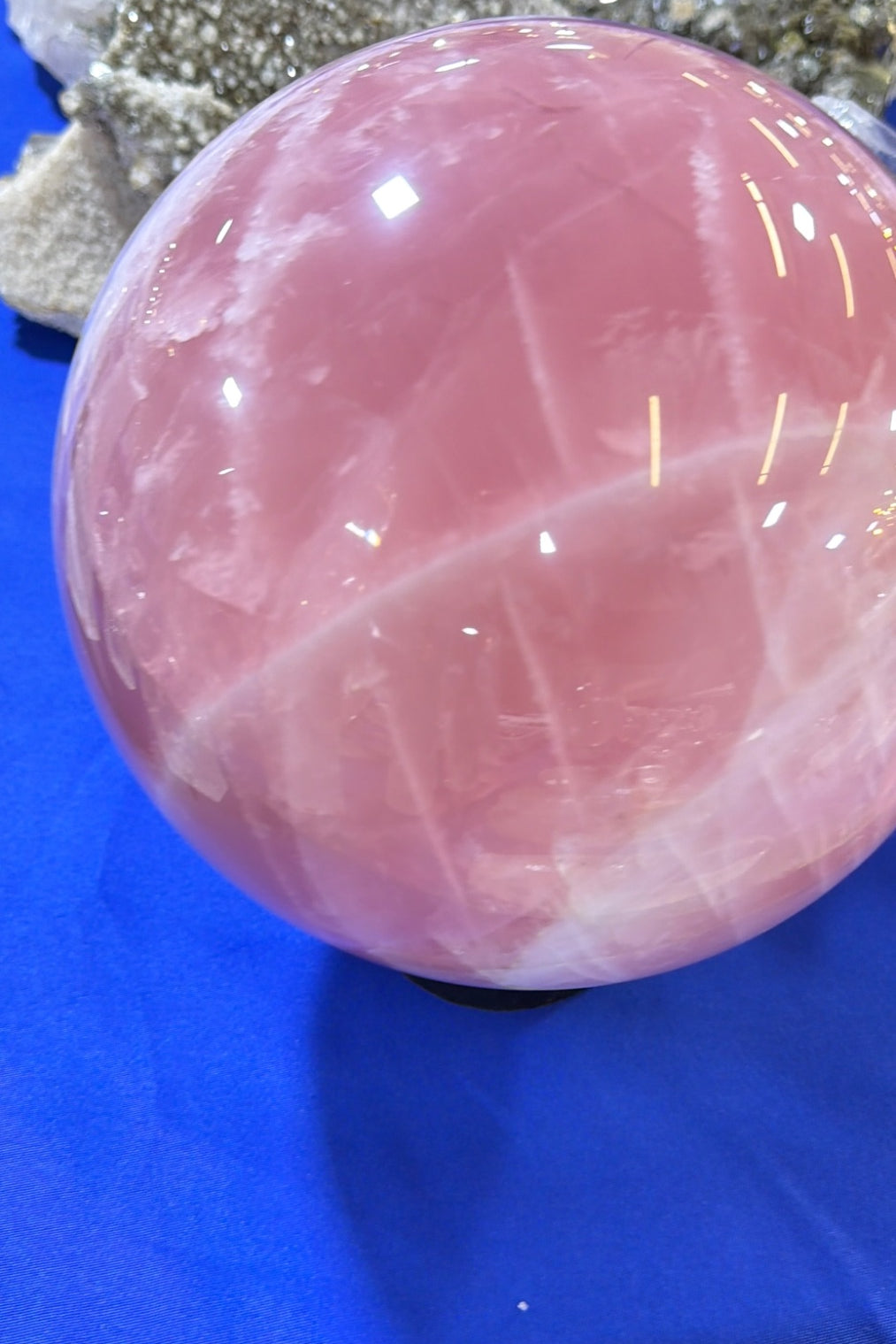 Statement gemmy quality Rose Quartz statement sphereBrazil