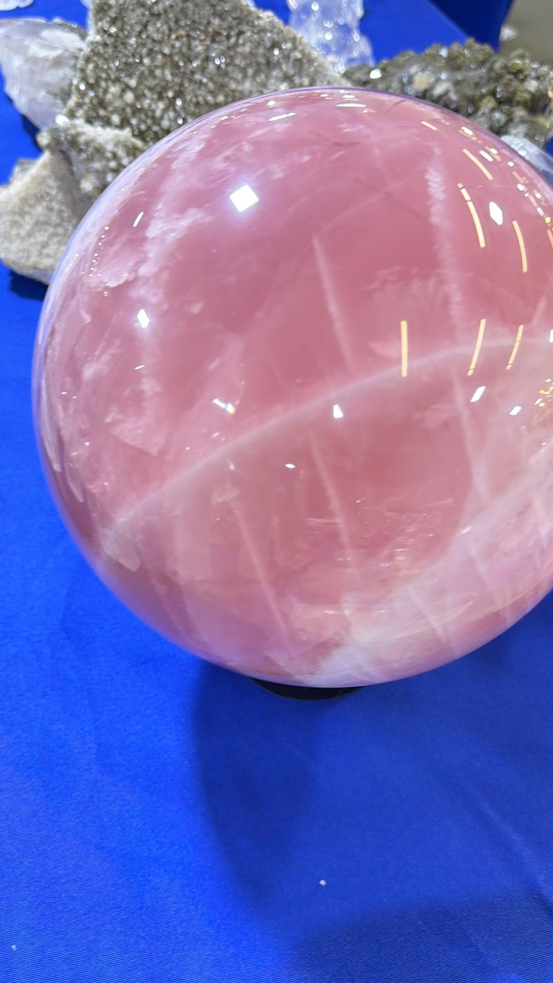 Statement gemmy quality Rose Quartz statement sphereBrazil
