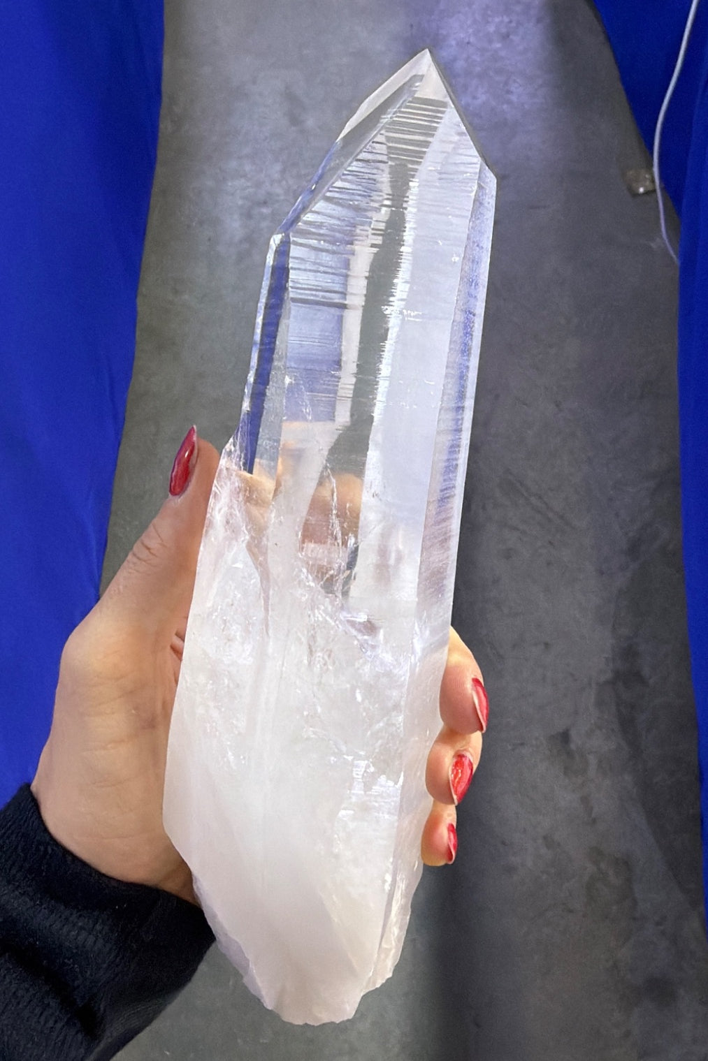 All natural Lemurian Quartz wand Brazil
