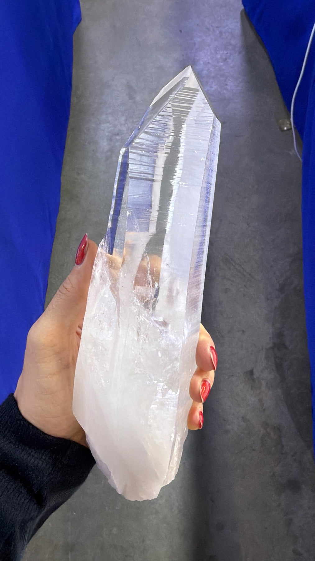 All natural Lemurian Quartz wand Brazil