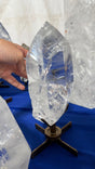 Large super clear Quartz on stand