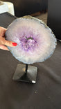 Amethyst Quartz slab on stand from Brazil