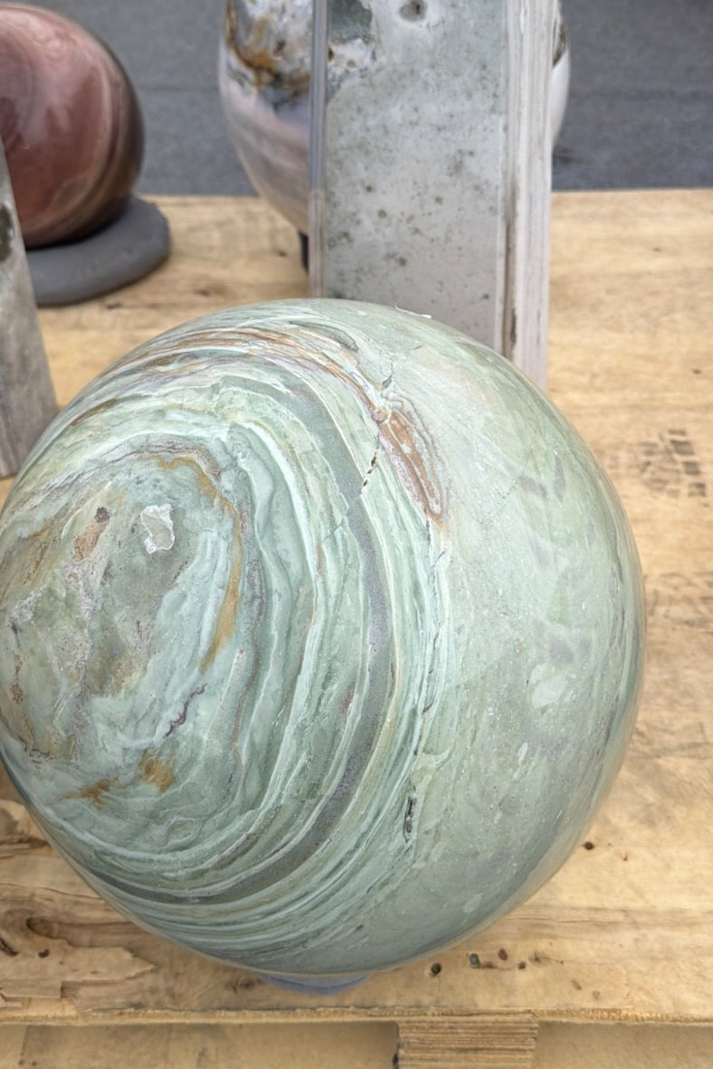 Massive Ocean Jasper sphere