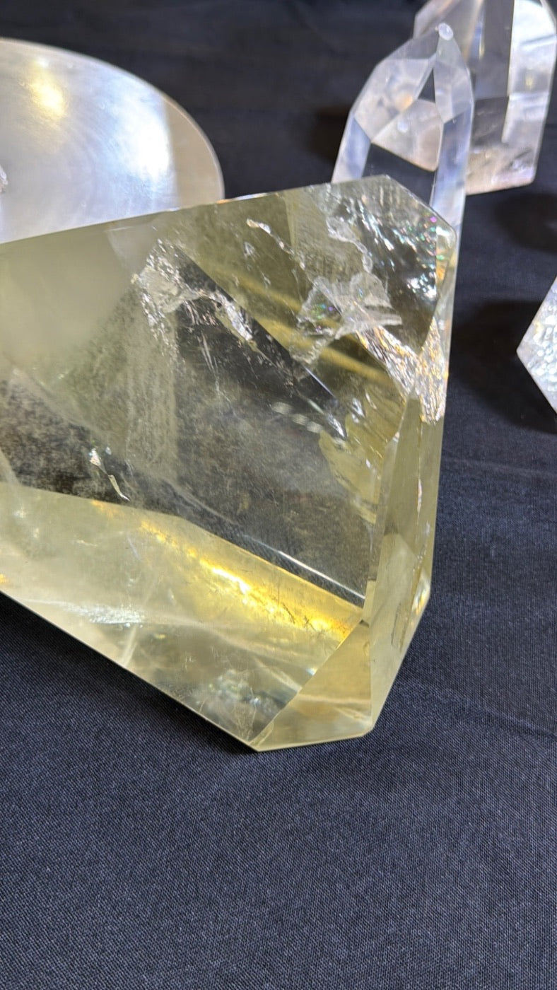 Natural Citrine polished geometric Freeform