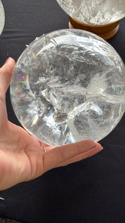 Super clear Quartz statement with rainbows Brazil