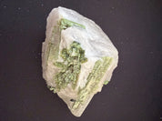 Rough green Tourmaline and Quartz from Brazil