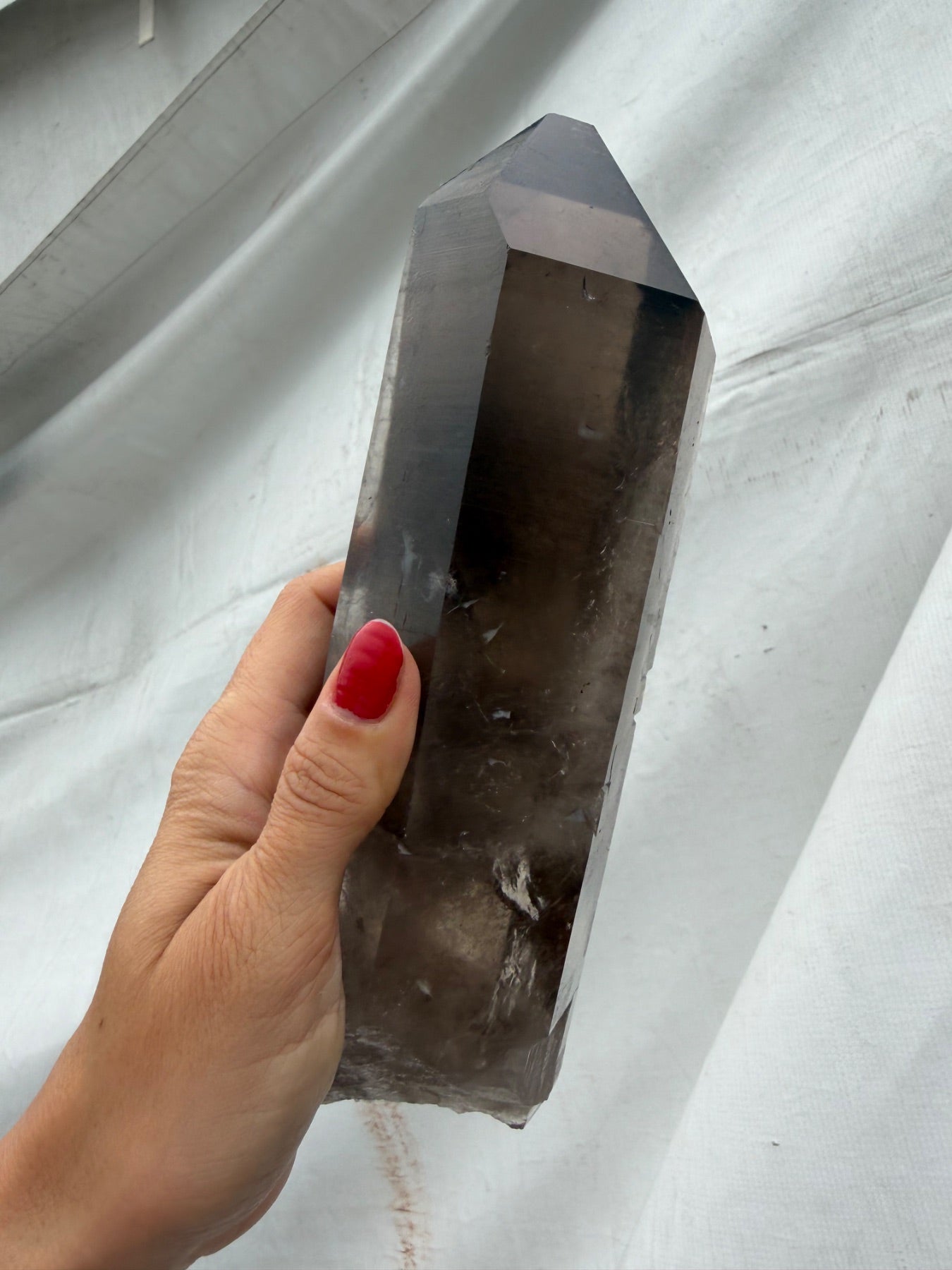 All natural Smoky Quartz Point from Brazil