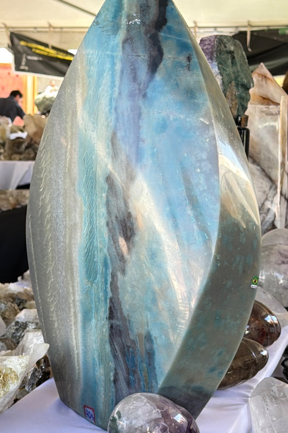 90 lb statement trolleite flame approx 3ft tall