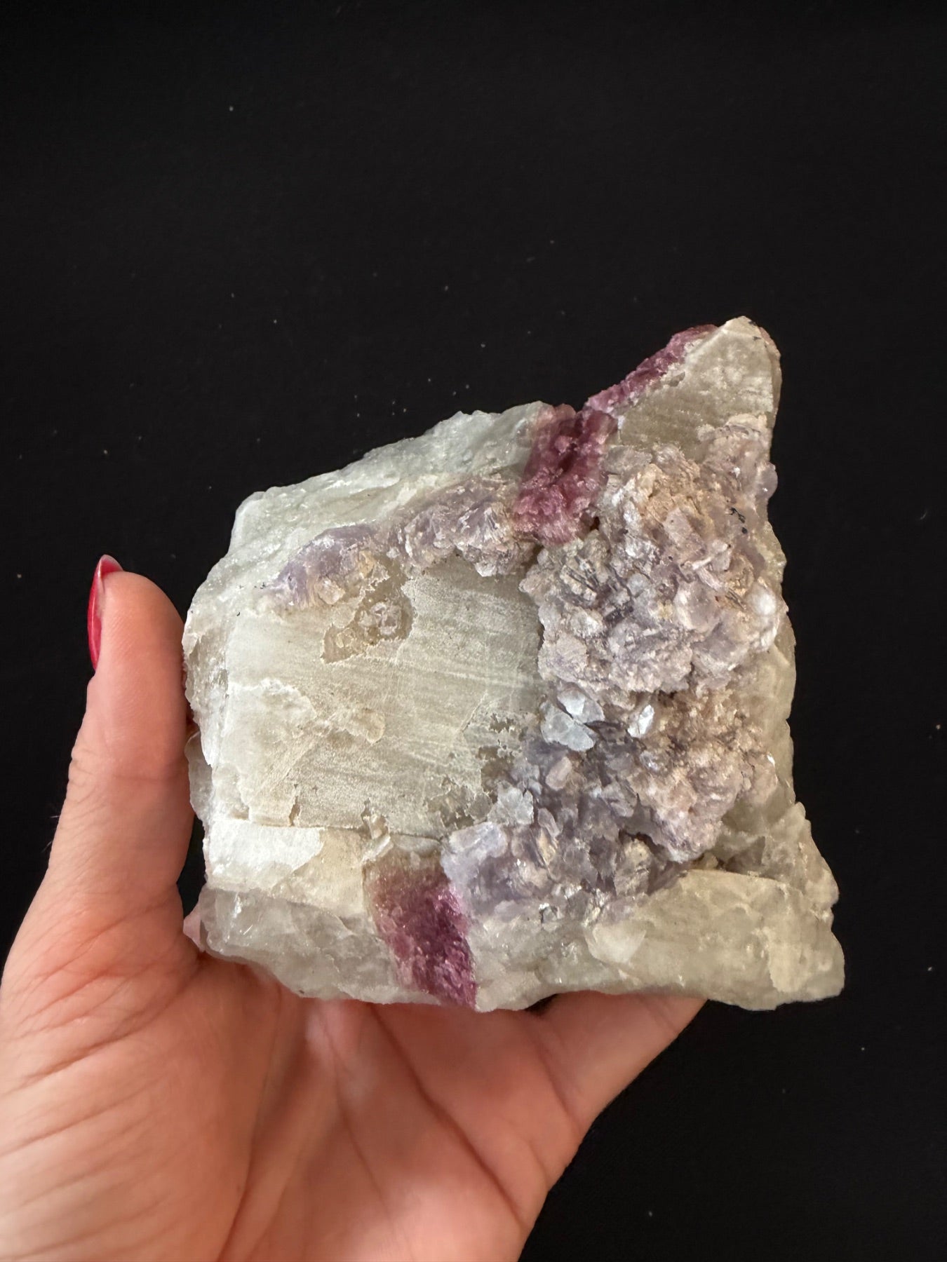 Rough Tourmaline with mica and Lepidolite