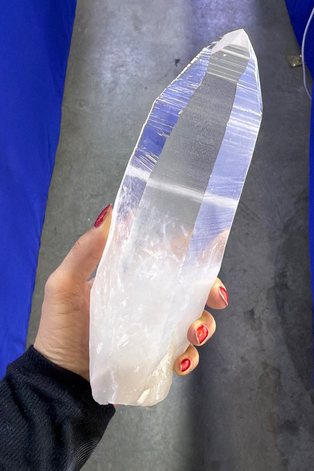 All natural Lemurian Quartz wand Brazil