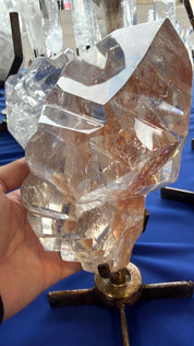 Super quality golden healer Quartz abstract form Brazil