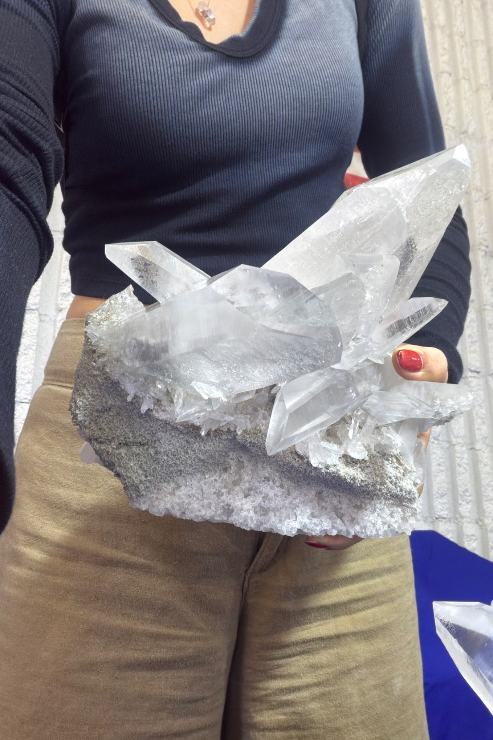 Self healed druzy statement Quartz from Brazil