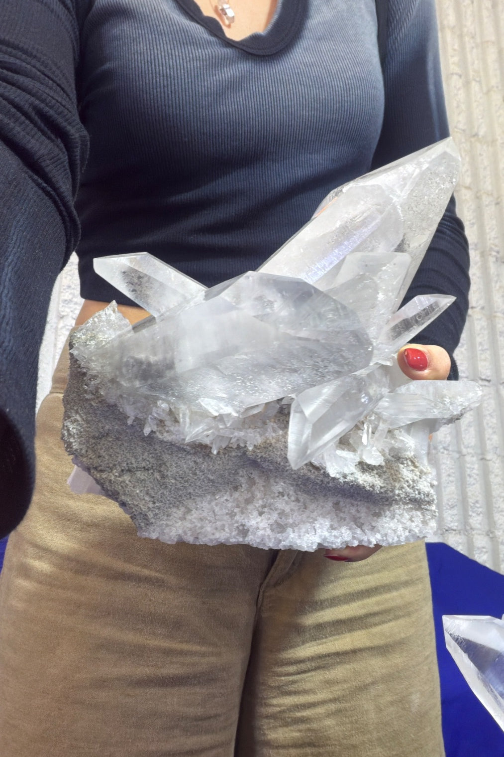 Self healed druzy statement Quartz from Brazil