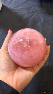 Gemmy Rose Quartz sphere Brazil