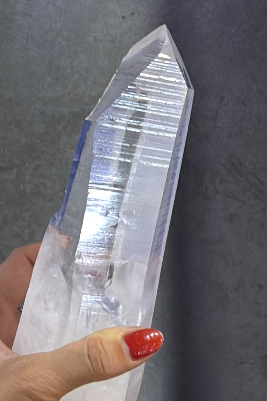 All natural Lemurian Quartz wand Brazil